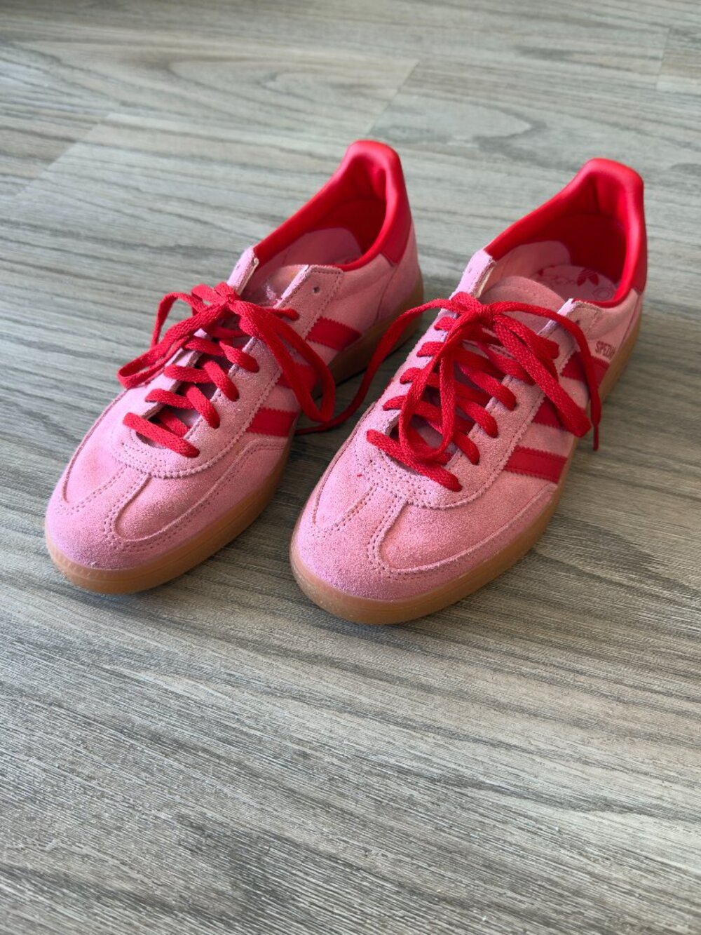 Adidas Women’s Handball Spezial (size 6.5) semi pink glow better scarlet